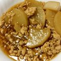 seka854's cooksnap of when they made 大根の鶏ひき肉あんかけ.