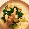happykitch's cooksnap of when they made ささみときゅうりの中華和え.