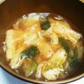 キャラメグ♪'s cooksnap of when they made キムチの味噌汁.