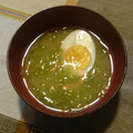 ひれまま's cooksnap of when they made ささっと！ゆで卵とあおさの味噌汁♪.