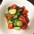 まきんぱ's cooksnap of when they made 昼夕食に♪ポン酢de胡瓜とトマトの酢の物.