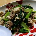 ぴかさーん's cooksnap of when they made 豚こま肉と豆腐と小松菜の簡単チャンプルー.