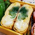 myとんすけ's cooksnap of when they made 簡単、小松菜チーズの卵焼き.