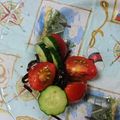 イチゴ、イチゴ。's cooksnap of when they made 簡単やみつき☆トマトとキューリ.