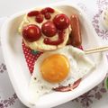 ゆづきとはるとのパパ's cooksnap of when they made 朝食に子供が喜ぶ、アンパンマントースト.
