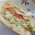 クックD70MV1☆'s cooksnap of when they made 火を使わない☆蒸し鶏わんぱくサンド.