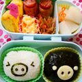 ますみんち's cooksnap of when they made モノクロブーおにぎり【キャラ弁】.