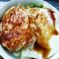 my828mama's cooksnap of when they made ロコモコ丼～ハンバーグリメイク～.