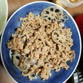 クック0T43KB☆'s cooksnap of when they made レンコンのひき肉炒め.