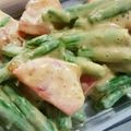 いちあも's cooksnap of when they made アスパラトマトの胡麻マヨサラダ.