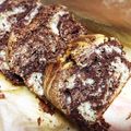 hitotaaan's cooksnap of when they made 強力粉 de パウンドケーキ @マーブル.