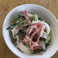 cicamama's cooksnap of when they made お弁当に♡新たまキュウリのカニカママヨ♪.