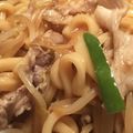 あやきなこすけ's cooksnap of when they made ごま油香るオイスター焼きうどん.
