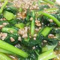 あんず7034's cooksnap of when they made 小松菜ひき肉あんかけ.