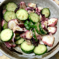 asacobon's cooksnap of when they made たこときゅうりの中華和え.