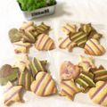 どんち〜's cooksnap of when they made 春色♪ 3色ストライプクッキー.