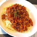 namic73's cooksnap of when they made 具だくさんミートソース　✿˘︶˘✿ ).