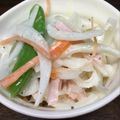 卵せんべい's cooksnap of when they made スナップえんどうと新玉のサラダ.
