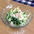 ちこぬ's cooksnap of when they made あと一品に♪水菜とカニカマのマヨ浸し.