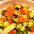 フラワーロード's cooksnap of when they made オクラとトマトのサラダ.