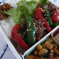 ピンクのたまご's cooksnap of when they made ピーマンと挽肉の塩炒め.