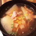 のんたんきゃっと's cooksnap of when they made 簡単！カブとコーンのコンソメスープ☆.