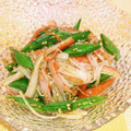 ☆yopipi's cooksnap of when they made かにかまと絹さやの胡麻和え.