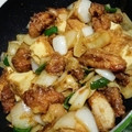 クックT4DAYK☆'s cooksnap of when they made リメイク★からあげとニンニク芽の甘辛炒め.