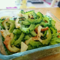 amo♥♥'s cooksnap of when they made ゴーヤと竹輪のきんぴら風.