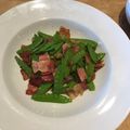 クックパッドごはん部's cooksnap of when they made さやえんどうベーコンのペペロンチーノ.