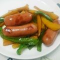 NAOばあさん's cooksnap of when they made ピーマンとウインナーの醤油炒め.