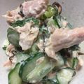 あっことなっつ's cooksnap of when they made キュウリとツナのわさびマヨネーズ和え♬.
