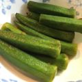 kotahoo's cooksnap of when they made オクラの浅漬け.