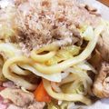 ねこねこさーん's cooksnap of when they made 焼きうどん　シンプルな醤油味.
