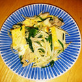 むーみっと's cooksnap of when they made 豚にらもやしと厚揚げの卵炒め.