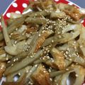 McSquirrel's cooksnap of when they made ちくわの甘辛✳︎お弁当に.