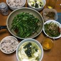 まちゃん＆ゆみちょ☆'s cooksnap of when they made 空芯菜とニラのエスニック炒め.