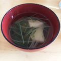 かにひろ's cooksnap of when they made 水菜と筍のお吸い物☆.