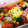 kao1111☆'s cooksnap of when they made ハロウィン☆キティちゃん☆キャラ弁☆簡単.