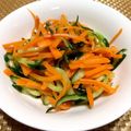to★☆mo's cooksnap of when they made 人参・胡瓜・切り干し大根のナムル.