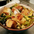 いちもんめ's cooksnap of when they made 小松菜と厚揚げの煮浸し丼.