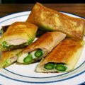 おんのすけ's cooksnap of when they made アスパラベーコン春巻き♫お弁当にも☆.