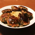 MYAR's cooksnap of when they made エゴマの葉大量消費★エゴマ入り豚つくね.
