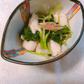 yesmama's cooksnap of when they made ☆ささみと三つ葉のわさび酢あえ☆.