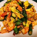 なつお0526's cooksnap of when they made シャキっとアスパラと海老の中華炒め.