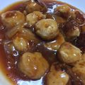 ちょこ05's cooksnap of when they made 市販の鶏団子の甘酢あんかけ.
