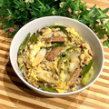 なつき☆ミ's cooksnap of when they made ★サンマの蒲焼きふわふわ卵とじ丼★.