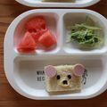 みるく茶's cooksnap of when they made 簡単キャラ弁＊コリラックマのサンドイッチ.