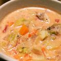 mkksk's cooksnap of when they made 豆乳◎野菜たーっぷり♪スープ.