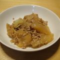 naru_mikan's cooksnap of when they made 大根と鶏ひき肉の炒め煮.